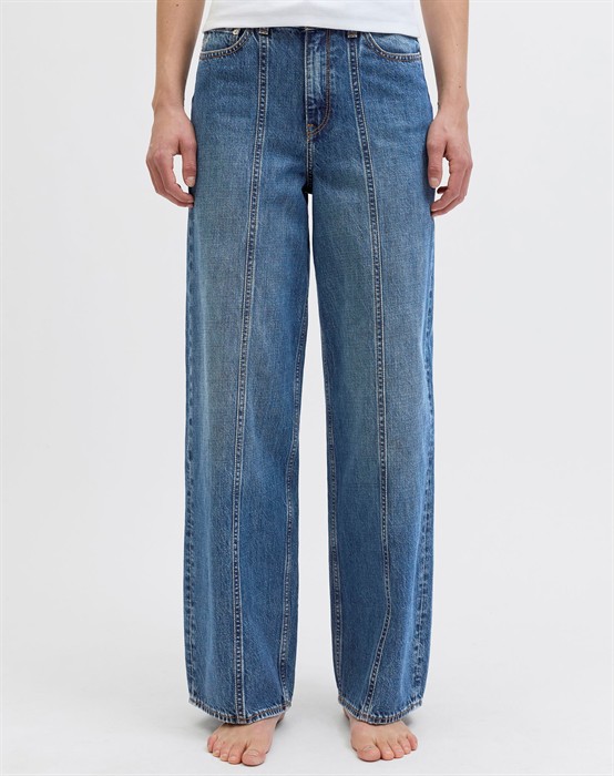 Tokyo Wide HW R282 Jeans - Medium Blue Denim 